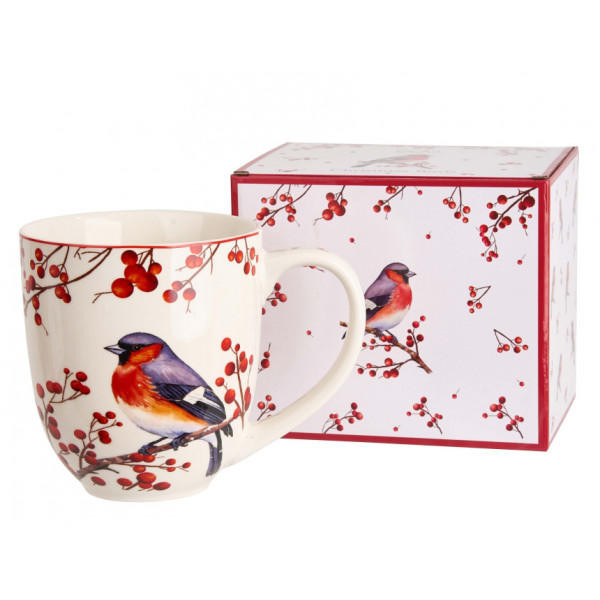 Velika šolja 1000 ml NOVA GODINA Ptice 