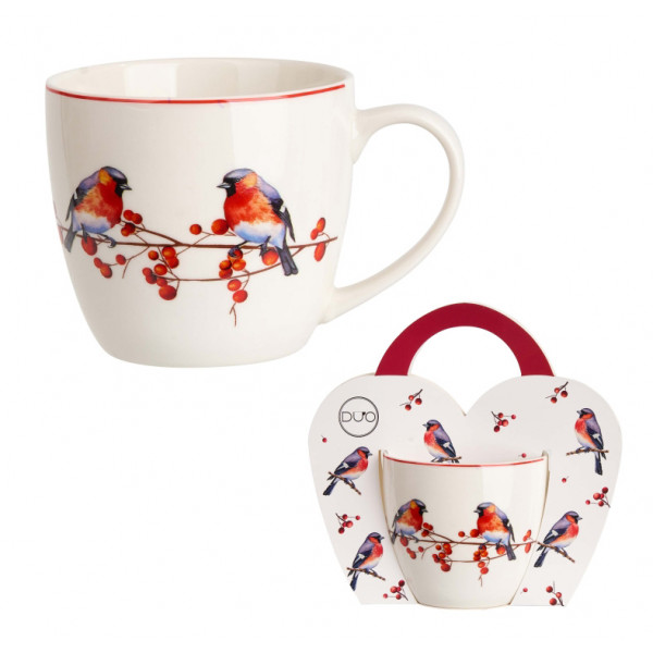 Porcelanska šolja 460ml NOVA GODINA Ptice 