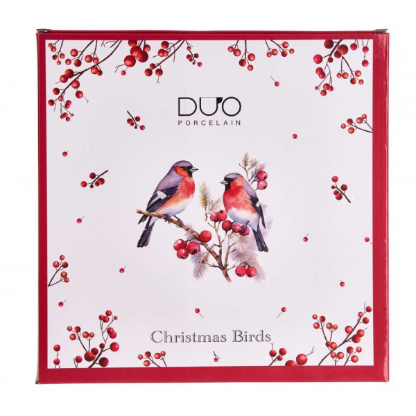 Veliki porcelanski tanjir NOVA GODINA - Ptice 