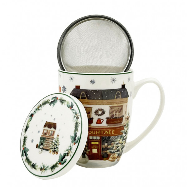 Šolja sa infuzerom NOVA GODINA Grad 