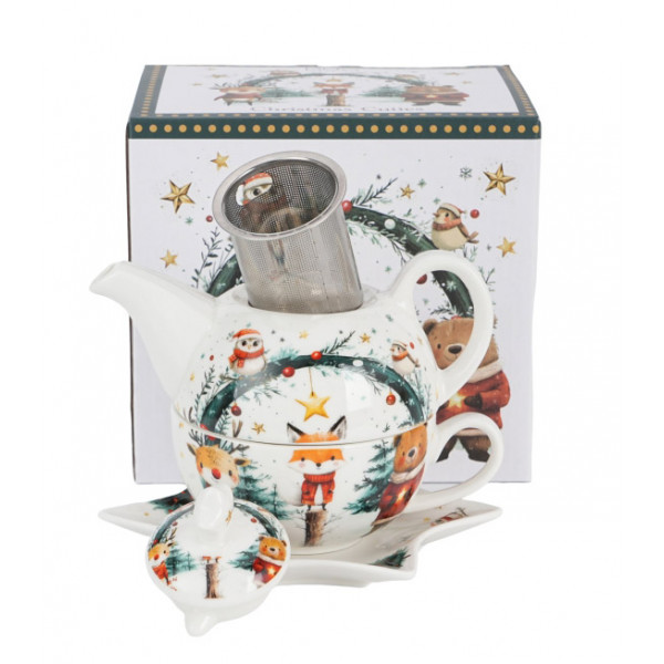 Set za čaj - čajnik sa šoljom NOVA GODINA 