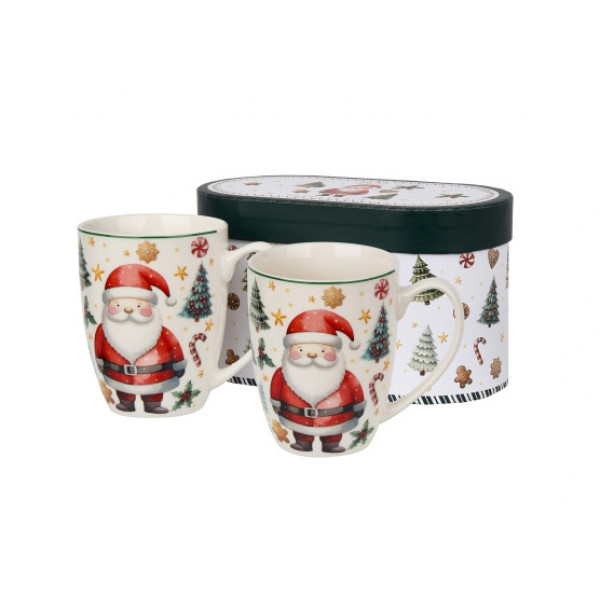 Set od dve porcelanske šolje DEDA MRAZ 