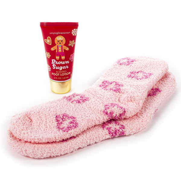 Poklon set čarape i losion za stopala BROWN SUGAR 