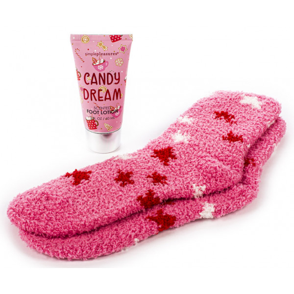 Poklon set čarape i losion za stopala CANDY CREAM 