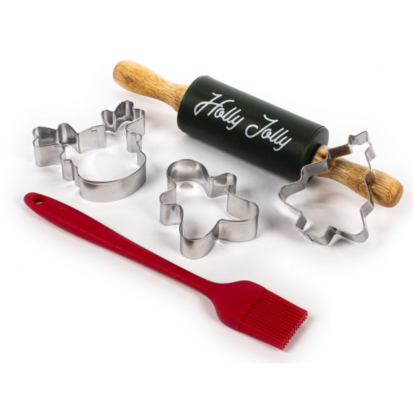 Novogodišnji set za mešenje kolača HOLLY JOLLY 