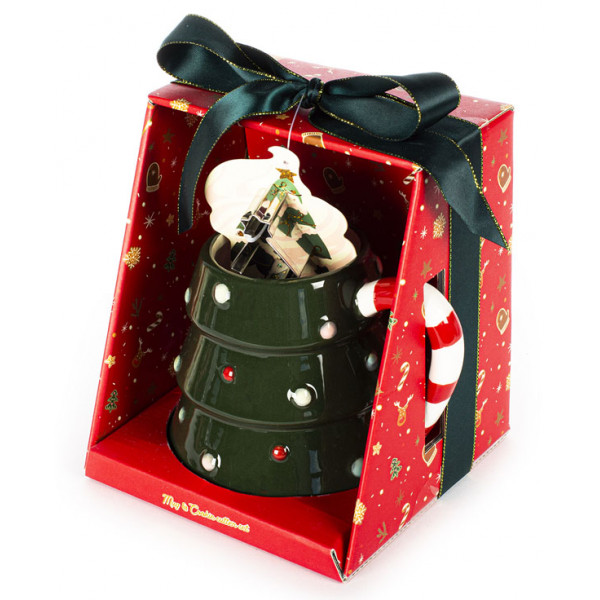 Novogodišnja šolja i kalup JELKA 