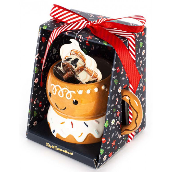 Novogodišnja šolja i kalup KOLAČIĆ - GINGERBREAD 