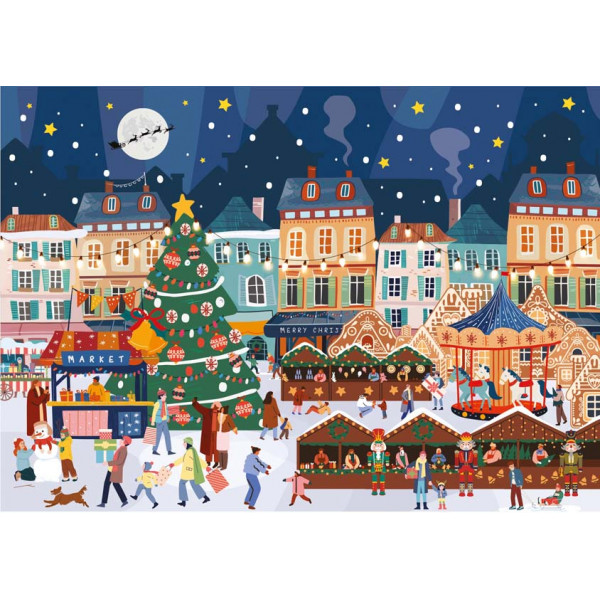 Novogodišnje puzzle BOŽIĆNO SEOCE 1000kom 