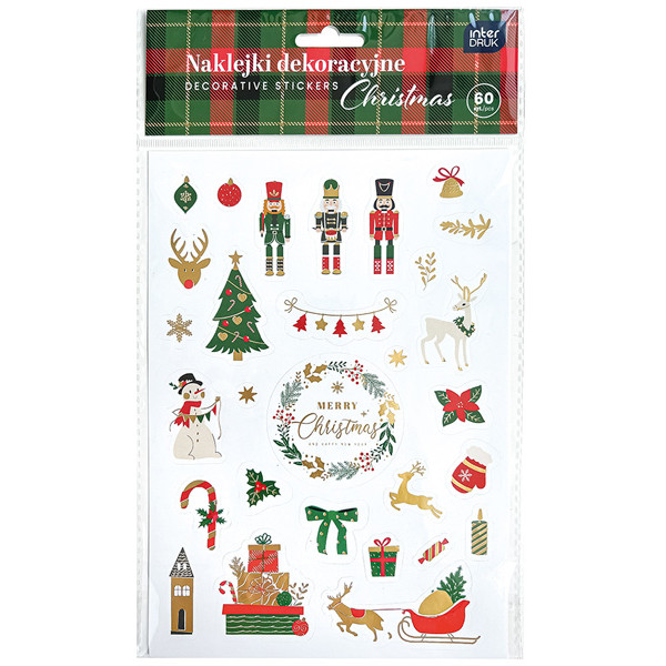 Novogodišnji set 60 stikera - BOŽIĆ 