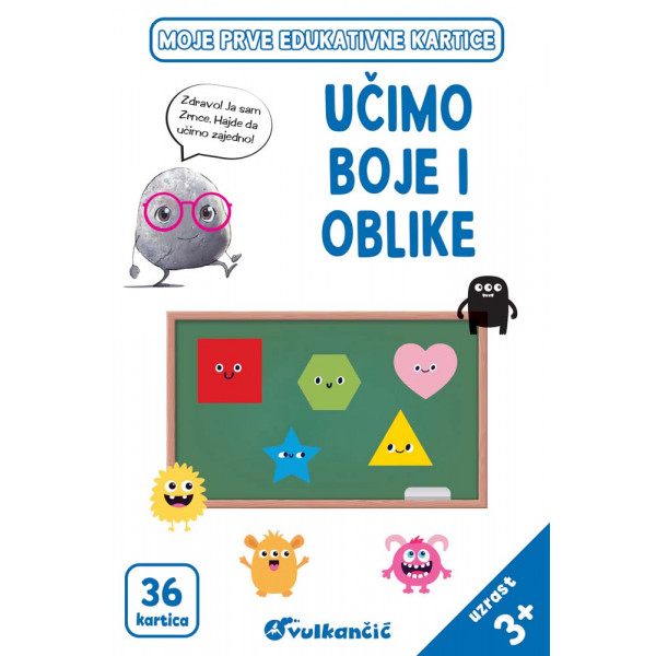 ZRNCE KARTICE – UČIMO BOJE I OBLIKE – LATINICA