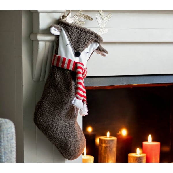 Novogodišnja čarapa IRVAS SA ŠALOM 25cm (Više vrsta) 