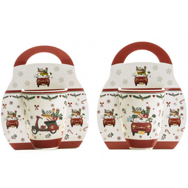 Keramička šolja 340ml NOVA GODINA - AUTO/VESPA (Više vrsta) 