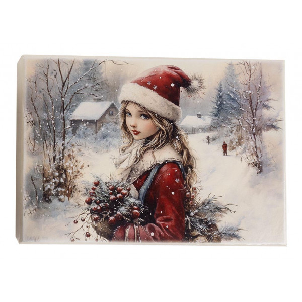 Novogodišnji ukrasi 1/6 DEVOJKA 6cm 