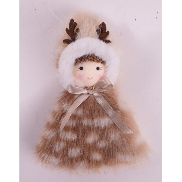 Novogodišnji ukras GOSPOĐICA U BUNDI 15cm 