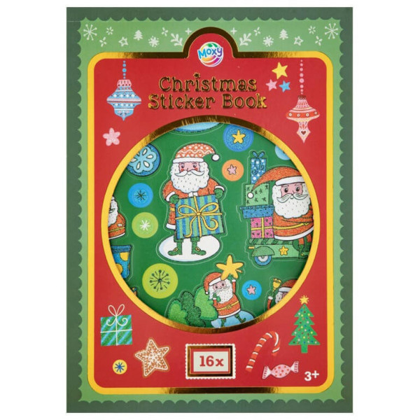 Novogodišnji stikeri A4 XMAS, 16 listova 