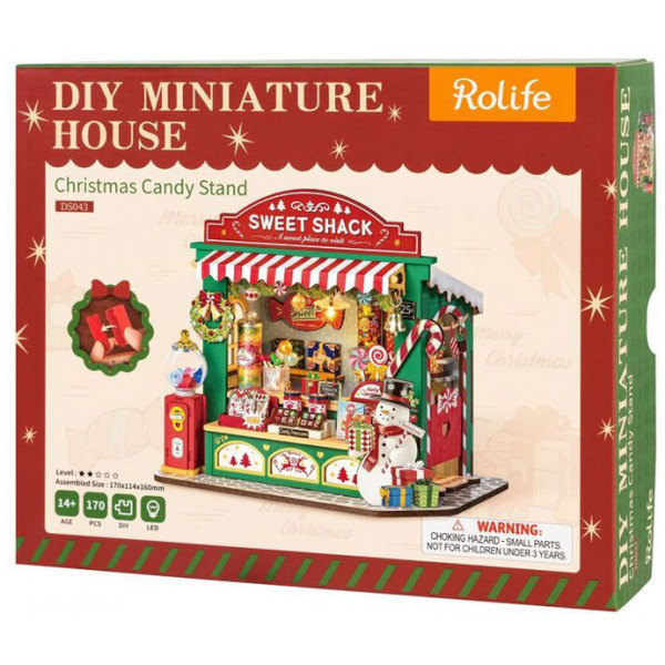 Novogodišnje 3D puzzle BOŽOĆNO CANDY SHOP 