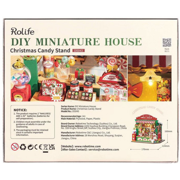 Novogodišnje 3D puzzle BOŽOĆNO CANDY SHOP 