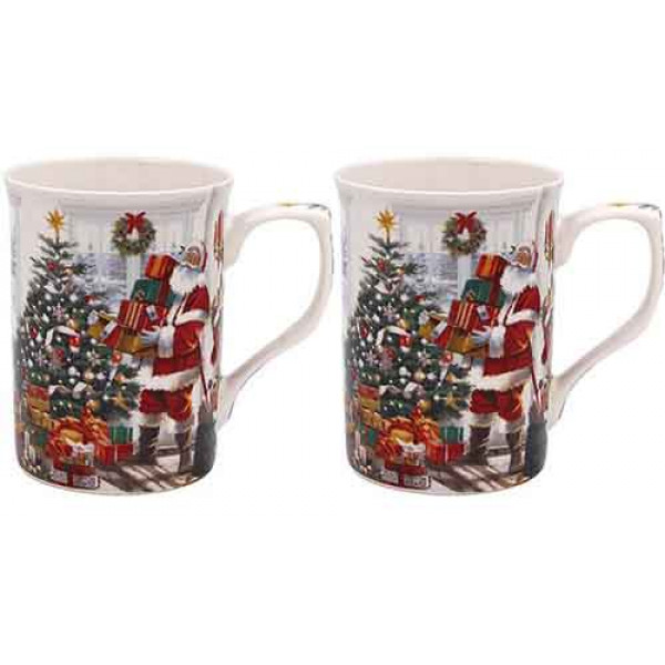 Set dve šolje DEDA MRAZ Nova Godina 