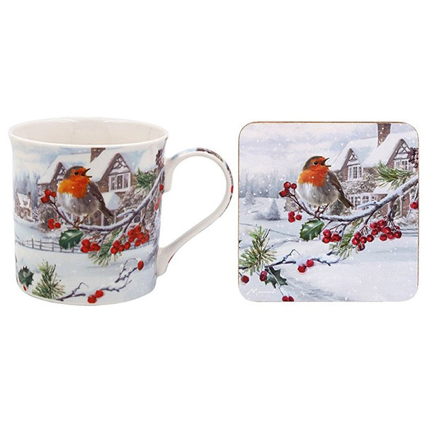 Šolja sa podmetačem NOVA GODINA Crvendać 