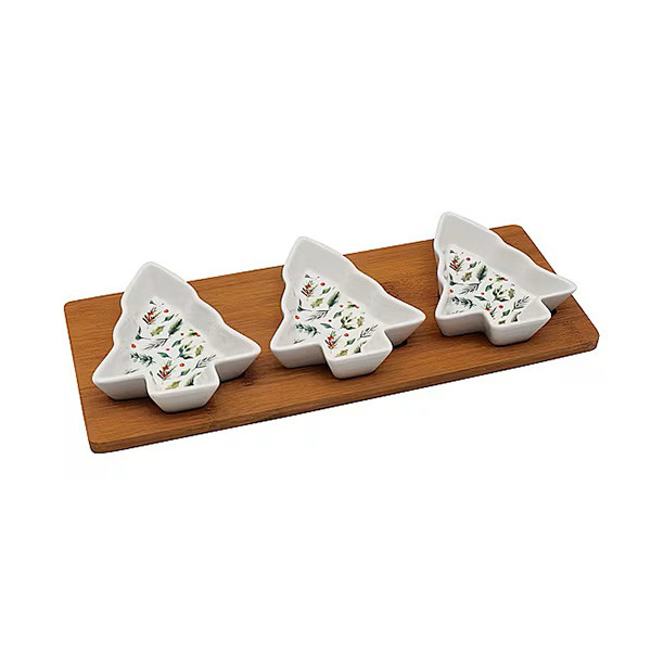 Činije sa poslužavnikom NOVA GODINA - JELKA 