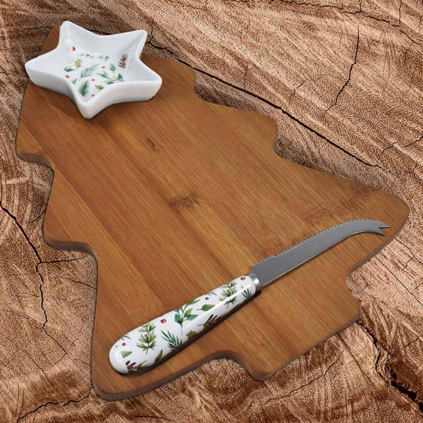 Novogodišnji set za sir BAMBOO CHEESE SET 