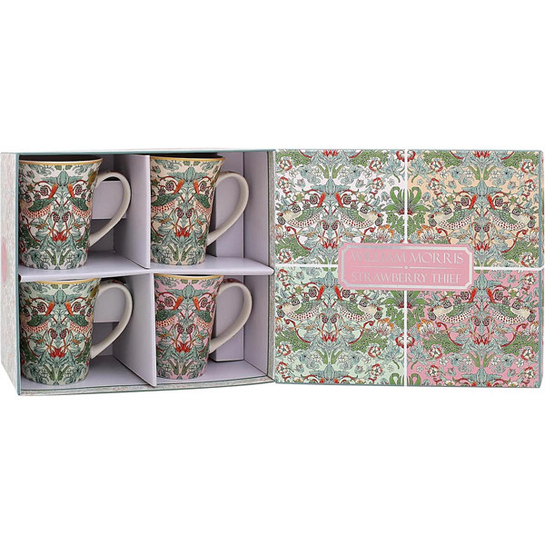 Set četiri šolje LUSTRE STRAWBERRY THIEF 