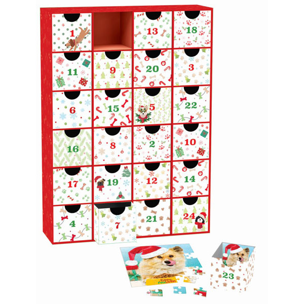 Advent kalendar - puzzle CHRISTMAS PAWS 