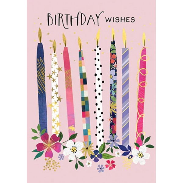Rođendanska čestitka WISHES CANDLES 