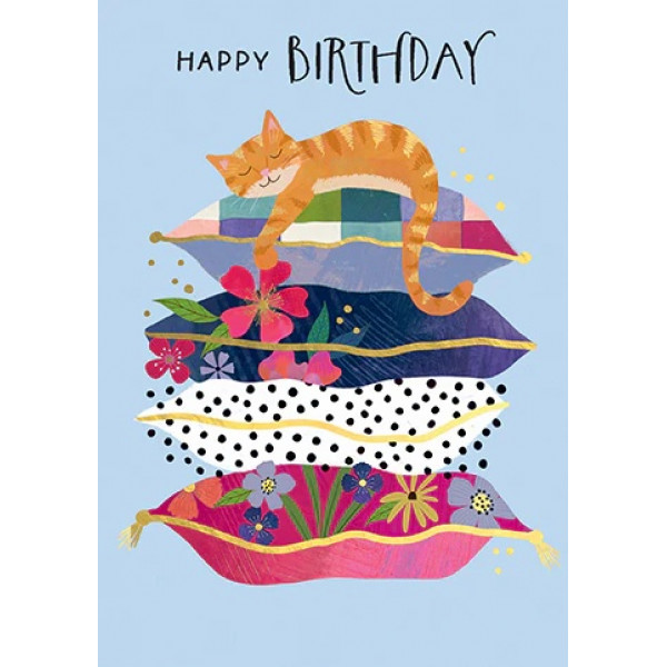 Rođendanska čestitka CAT ON PILLOWS 