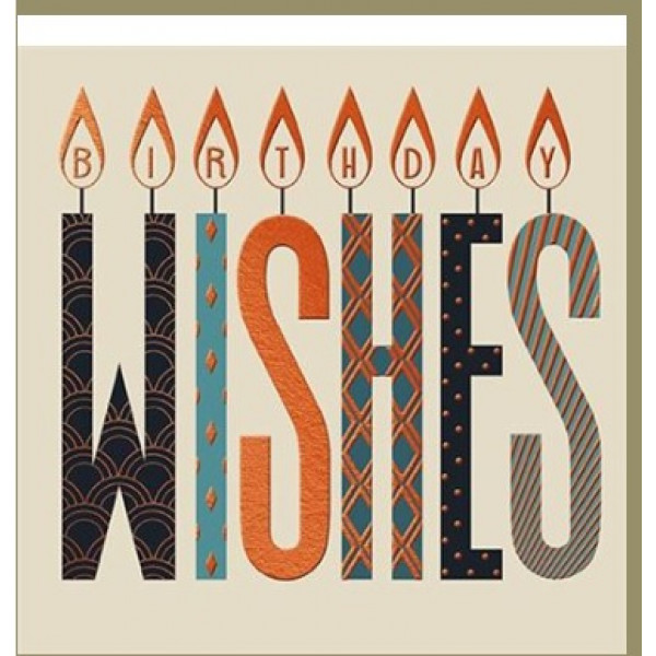 Rođendanska čestitka WISHES CANDLES 