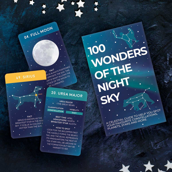 Kartice 100 činjienica o SVEMIRU - WONDERS OF THE NIGHT SKY 