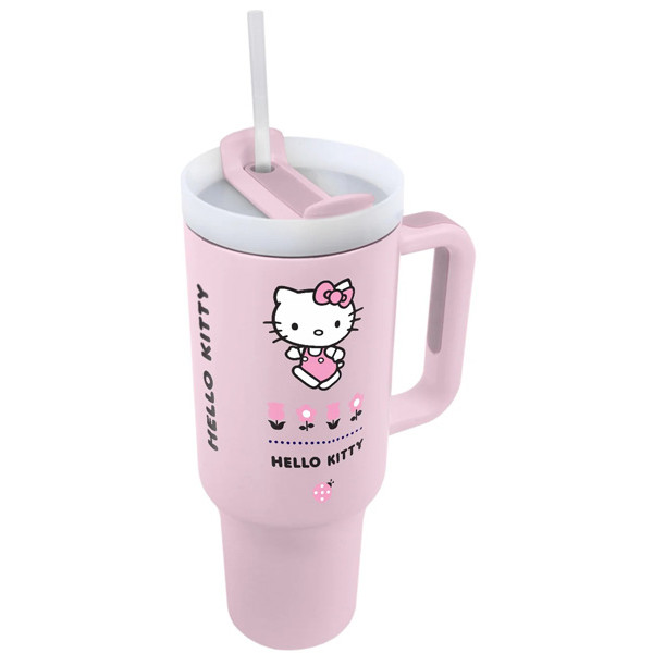 HELLO KITTY putna šolja PINK 1200ml 