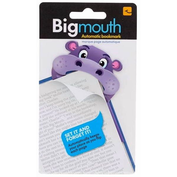 Bookmarker BIG MOUTH HIPPO 