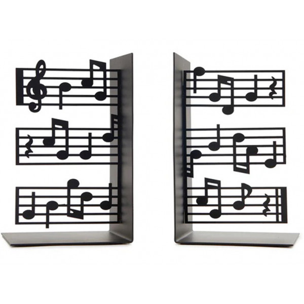 Držač za knjige MUZIKA crni 