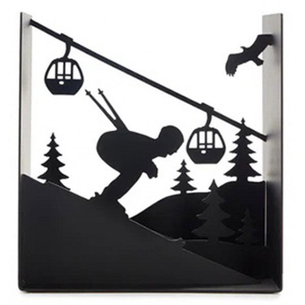 Držač za knjige SKI RUN crni 