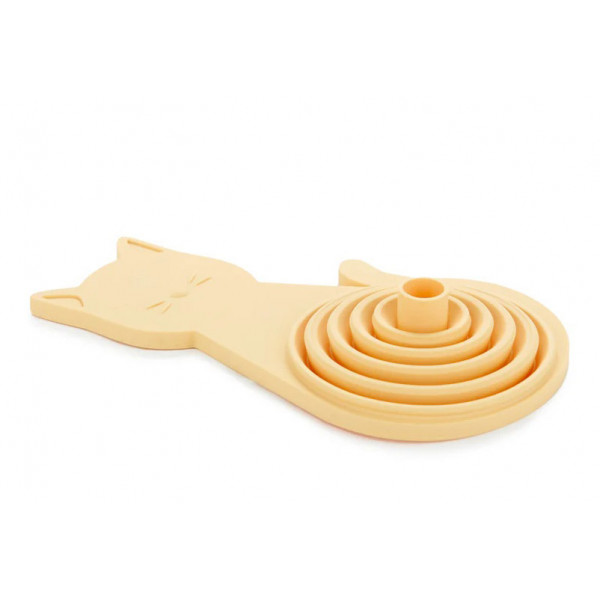 Sklopivi silikonski levak sa magnetom MEOW - ORANGE 