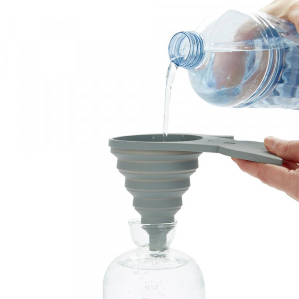 Sklopivi silikonski levak sa magnetom MEOW - GRAY 