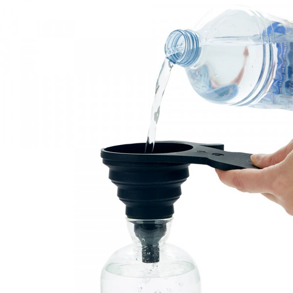 Sklopivi silikonski levak sa magnetom MEOW - BLACK 