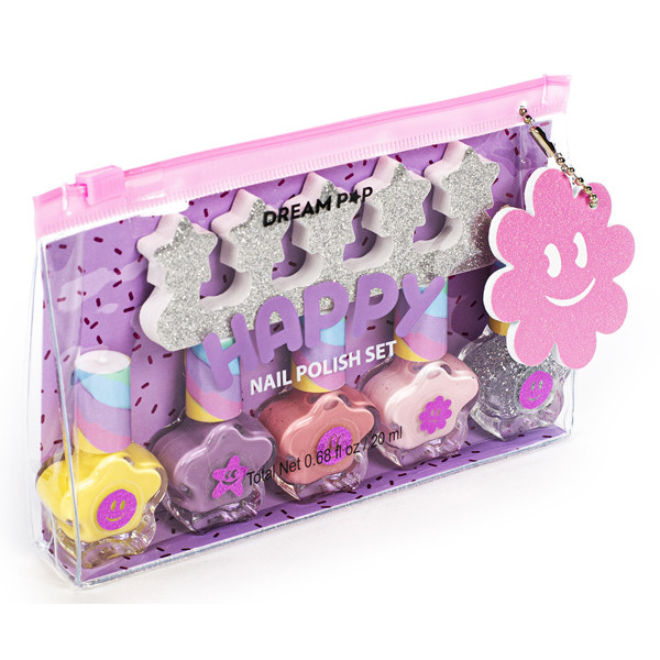 Set pet lakova za nokte sa separatorom DREAMPOP KIDS 
