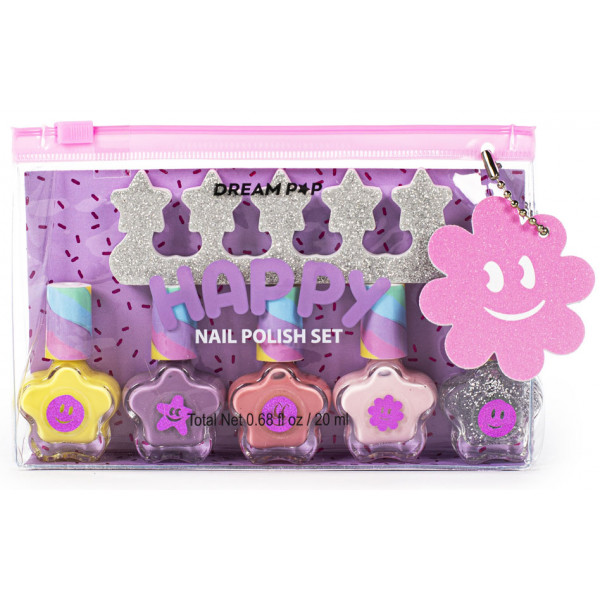 Set pet lakova za nokte sa separatorom DREAMPOP KIDS 