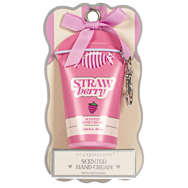 Krema za ruke na privesku STRAWBERRY 
