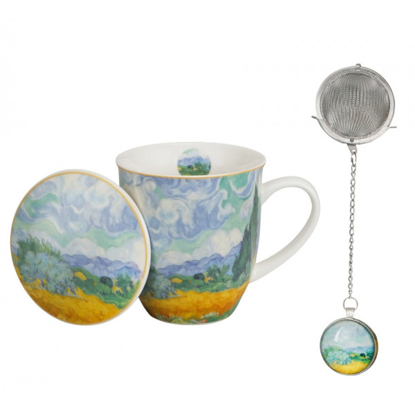 Šolja 400ml sa infuzerom VAN GOGH Wheat Field 