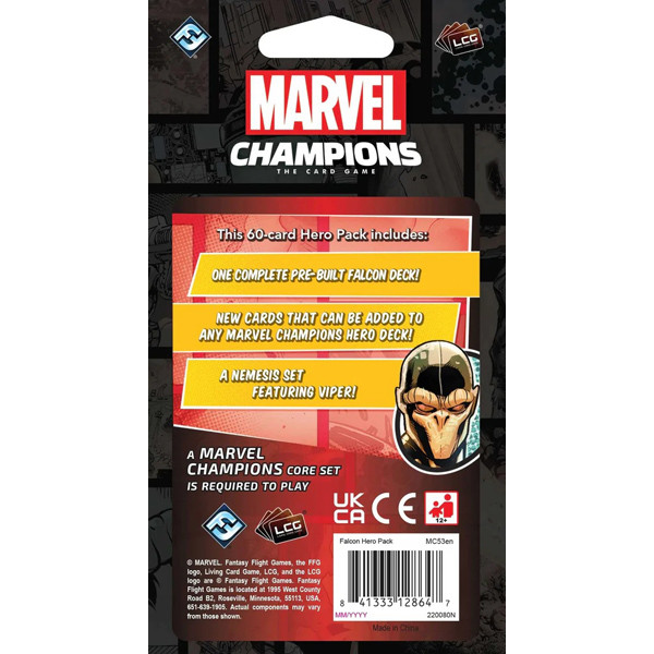 Društvena igra MARVEL CHAMPIONS: THE CARD GAME FALCON HERO PACK 