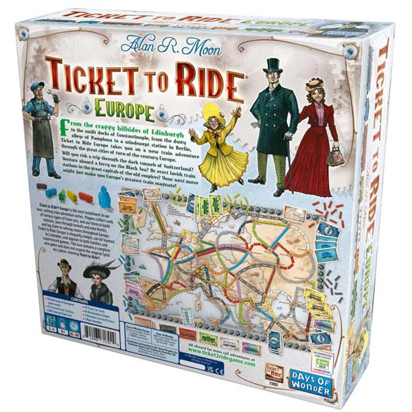 Društvena igra TICKET TO RIDE EUROPE 