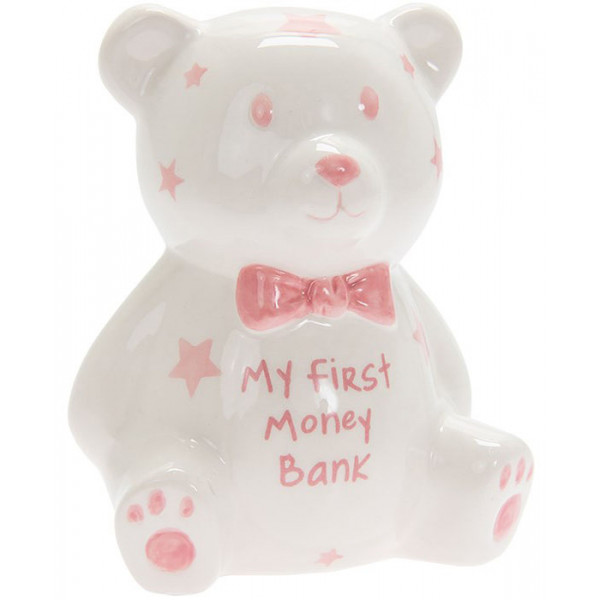 Kasica MY FIRST TEDDY BANK pink 
