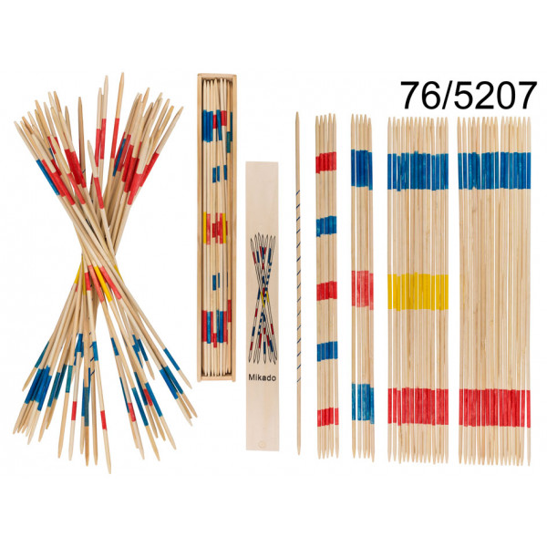 DRVENA MIKADO IGRA 42CM U DRVENOJ KUTIJI 