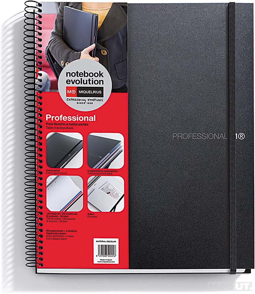 Sveska sa spiralom A5 PROFESSIONAL (na kvadratiće) 