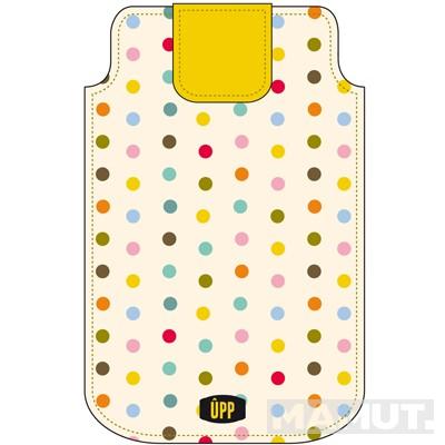 PHONE POUCH MINI DOTS ON CREAM 