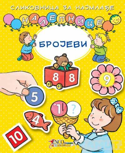 SLIKOVNICA SA TRAJNIM NALEPNICAMA BROJEVI 