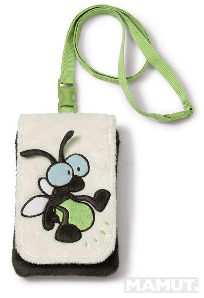 MOBILE PHONE BAG FIREFLY PLUSH 12X8CM WITH GLOW IN THE DARK EFFECT 